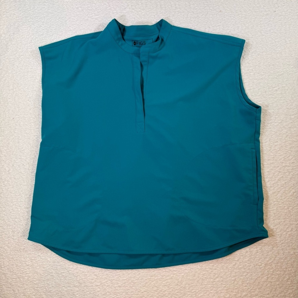 FIGS New Technical Collection Rafaela Polo Top Size xxl teal wxxsw1003 - Picture 1 of 11